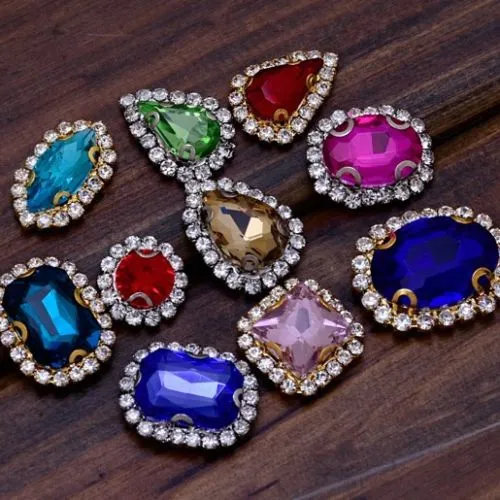 13x18mm Oval Pointed Back Rhinestones Glass Jewels point crystal Nail Art Craft Supply pink 50pcs 10183954