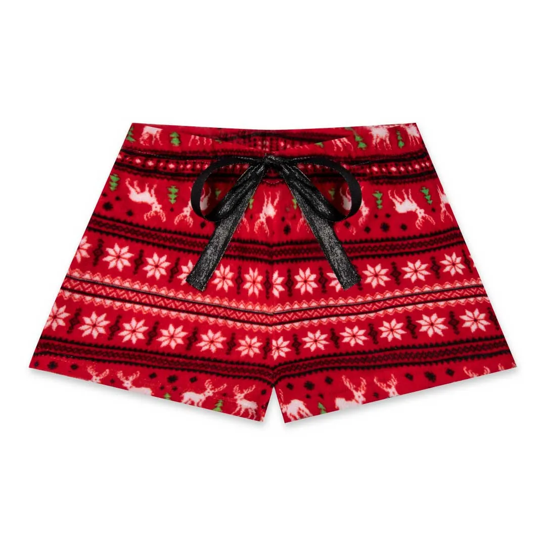 2-Pack Plush Fleece Pajama Shorts