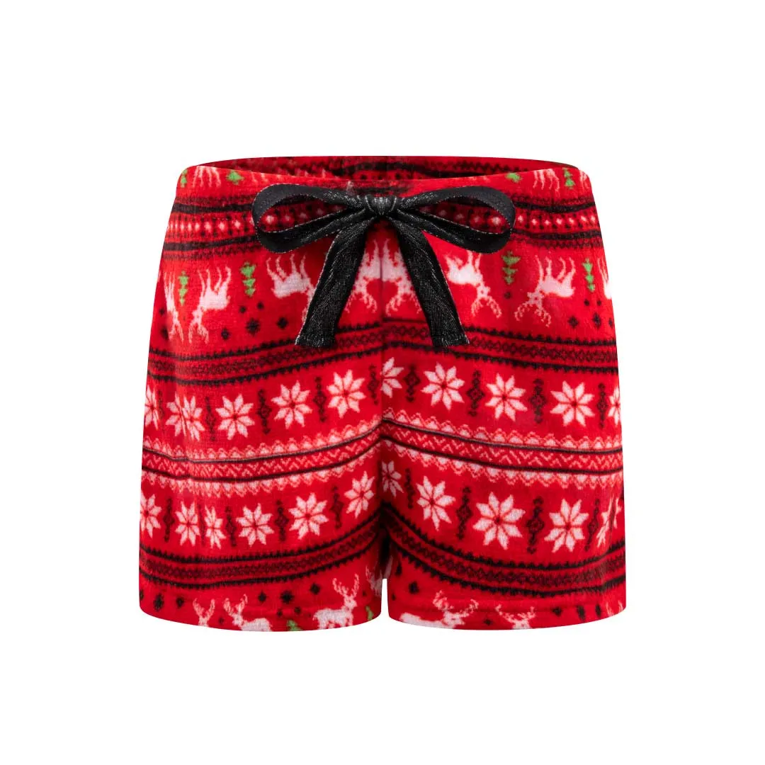 2-Pack Plush Fleece Pajama Shorts