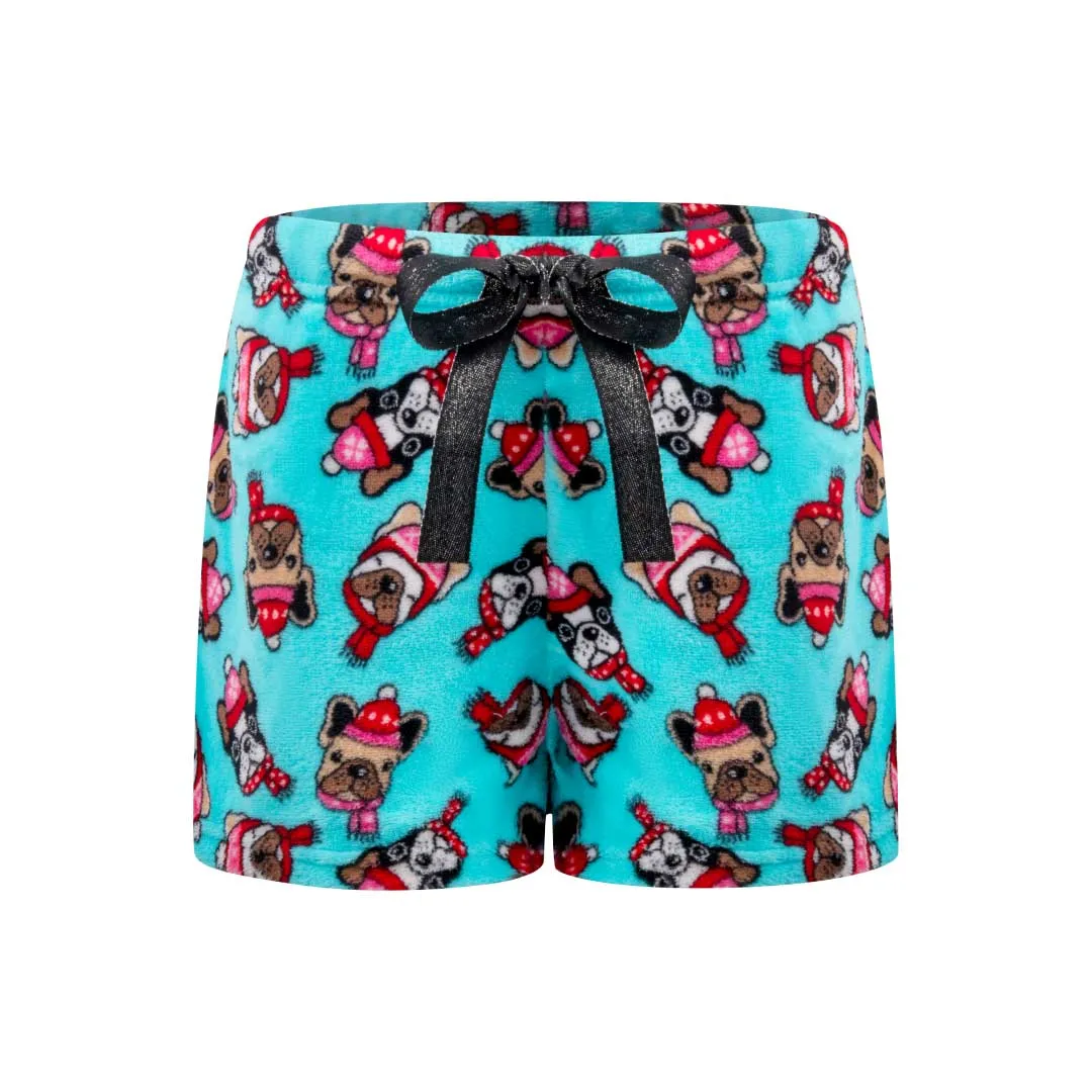 2-Pack Plush Fleece Pajama Shorts