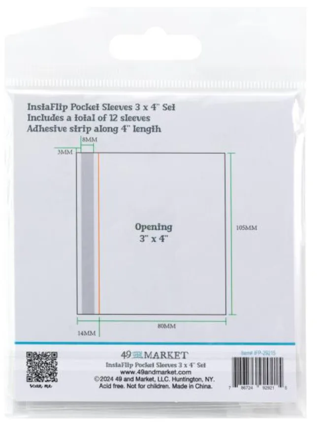 49 and Market 3x4 InstaFlip Sleeves {F323}