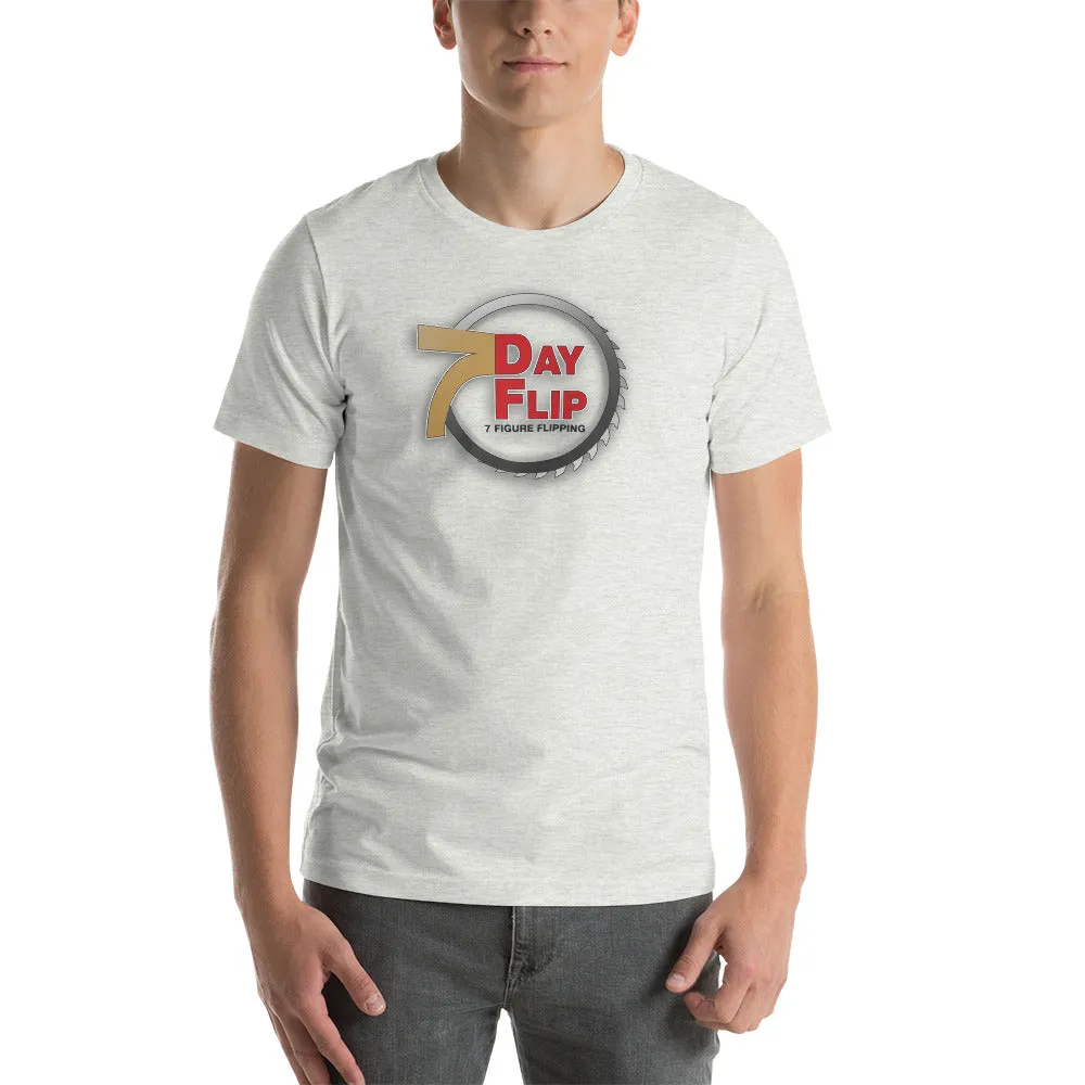 7 Day Flip Unisex T-Shirt in Ash Grey
