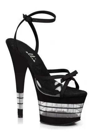 709-DEGREE Platform Sandal  | Clear Vinyl