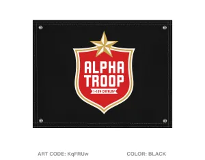 A Troop 1|124th Cavalry Reg Banner Flag - KqFRUw