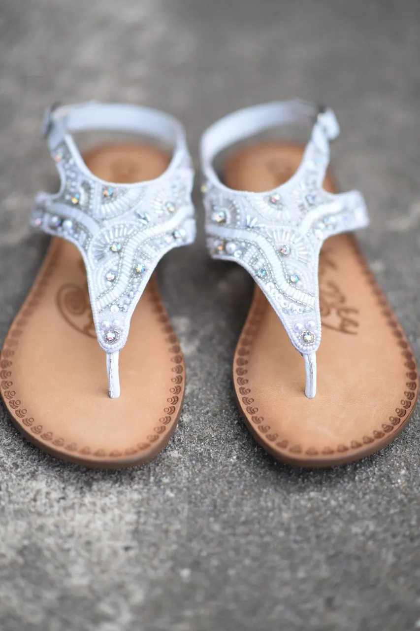 Adeley White Sandals