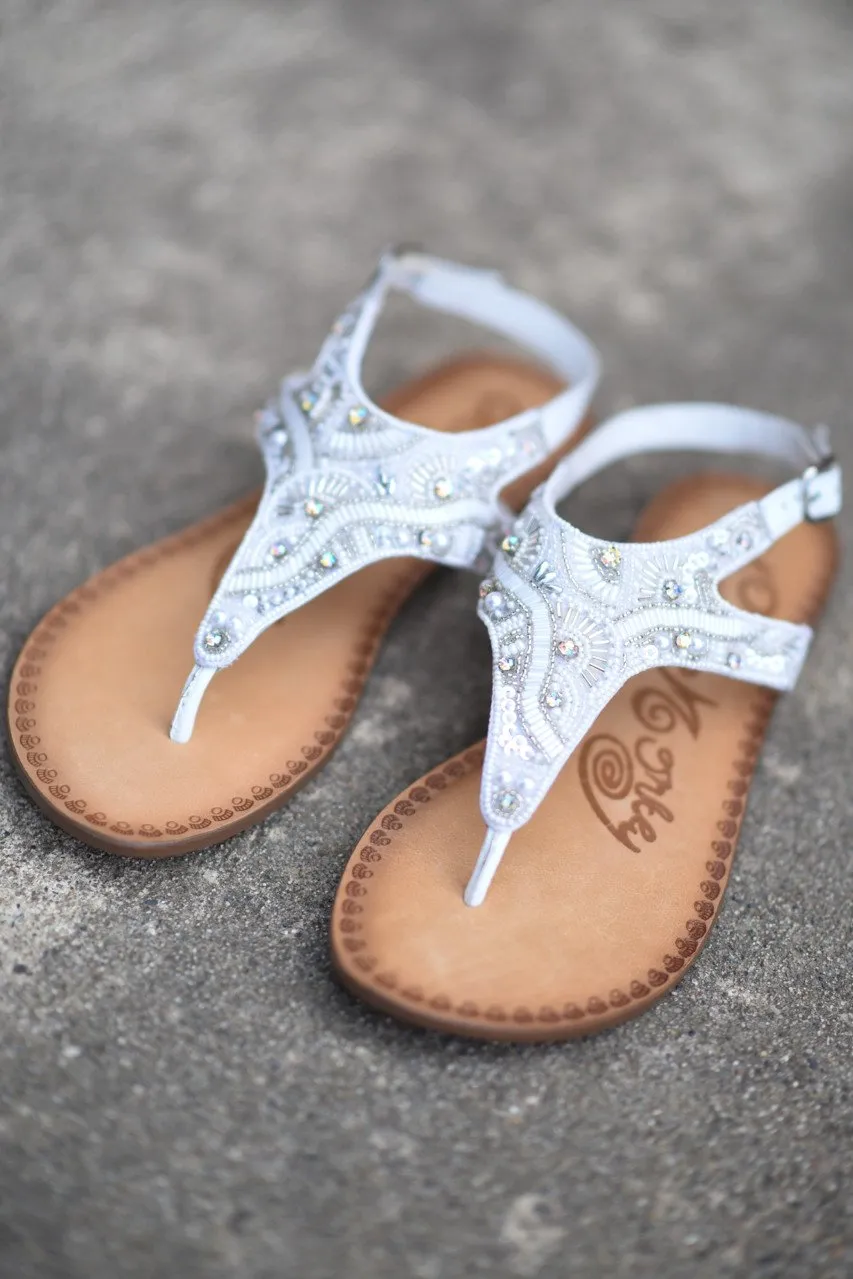 Adeley White Sandals
