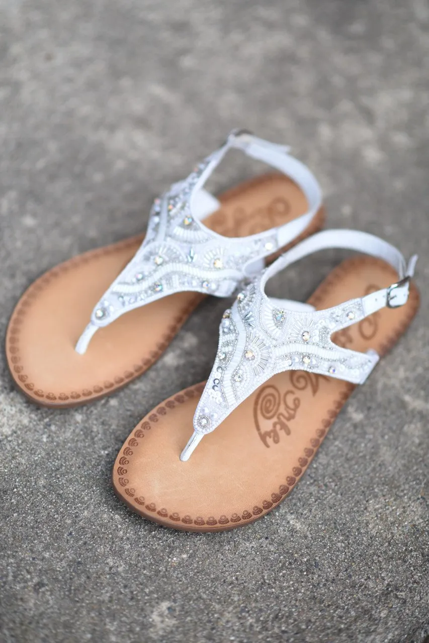 Adeley White Sandals
