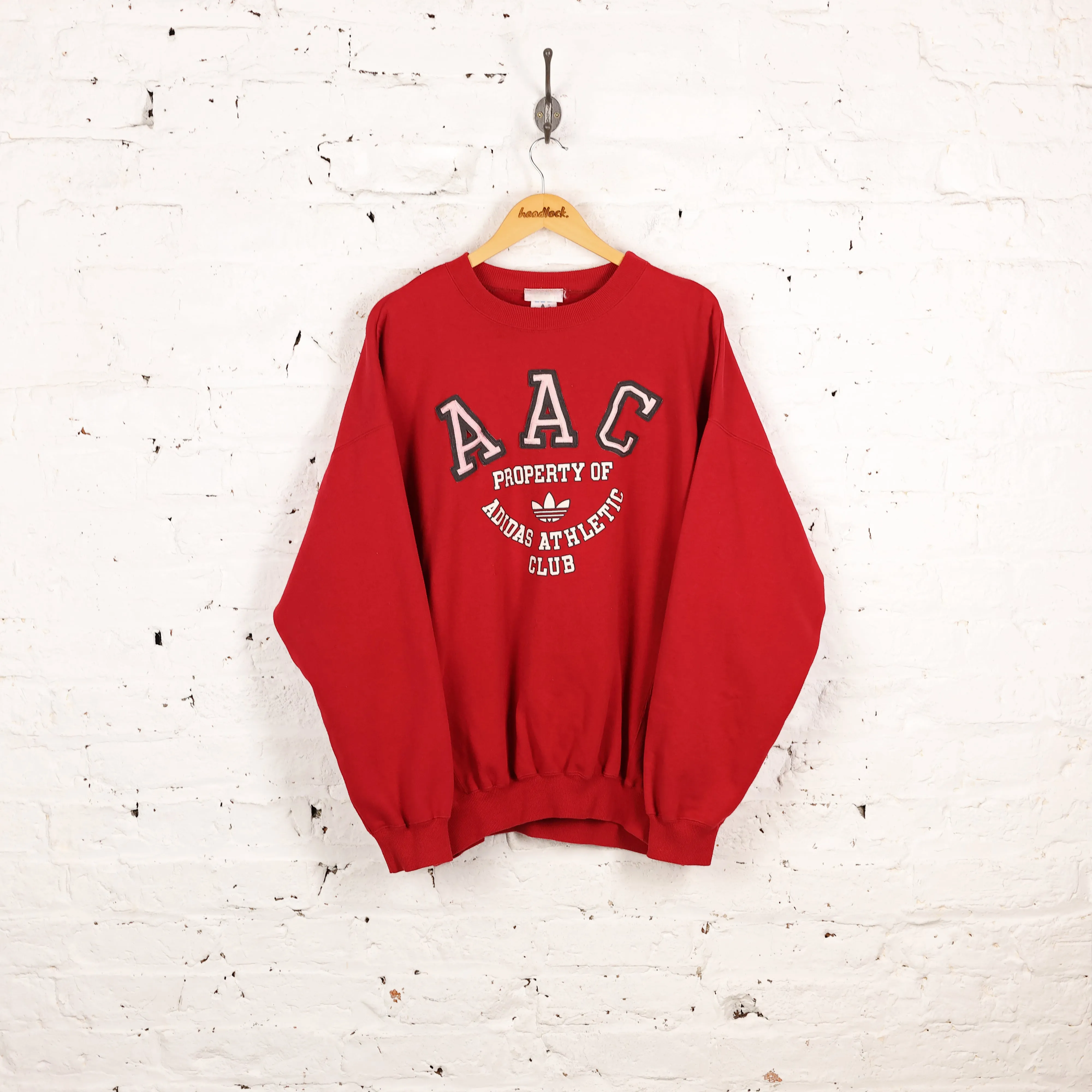 Adidas Athletic Club Sweatshirt - Red - XL