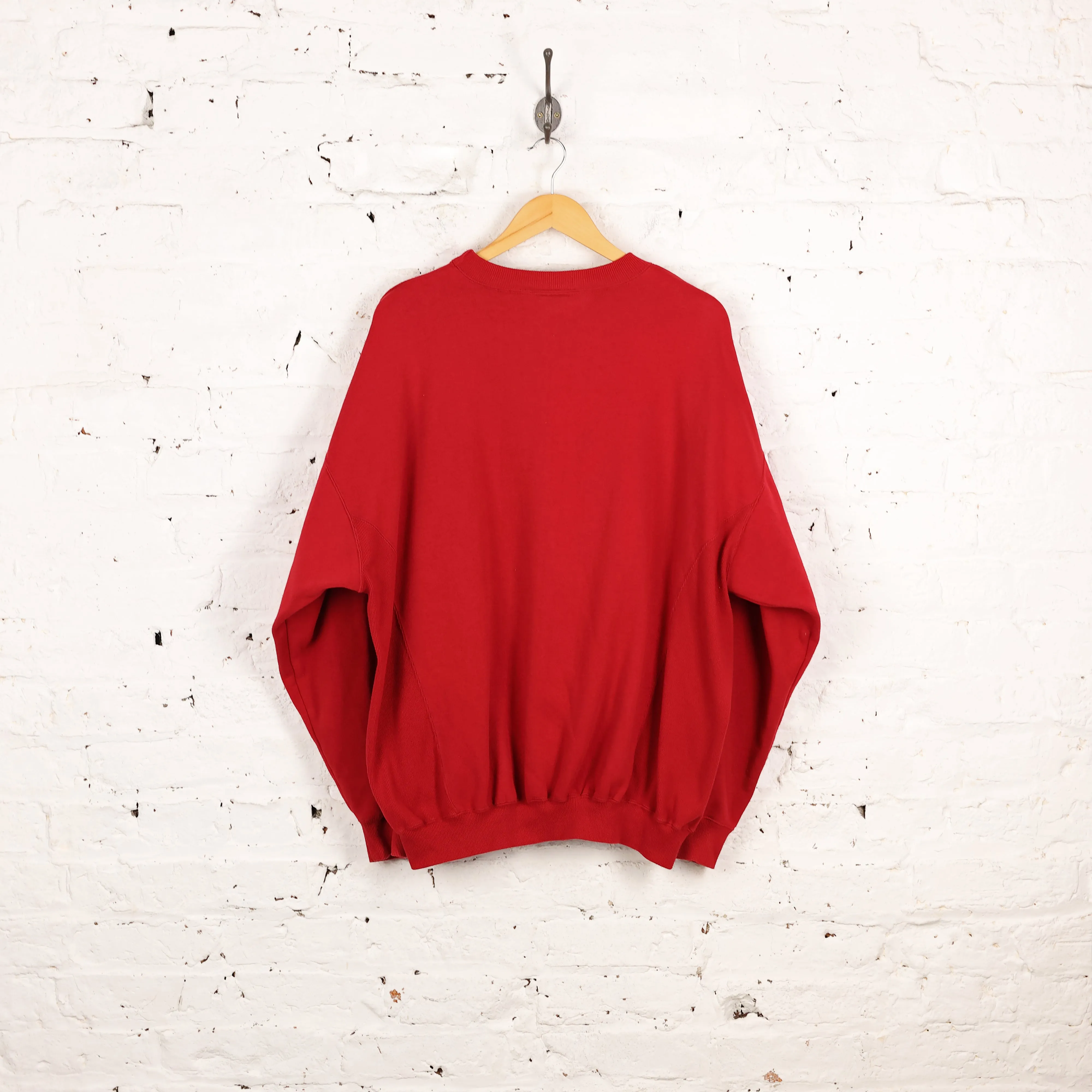 Adidas Athletic Club Sweatshirt - Red - XL