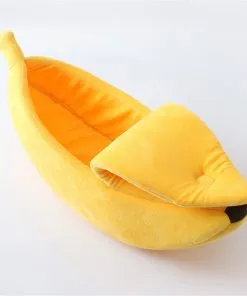 Adorable Banana Shaped Cat Bed