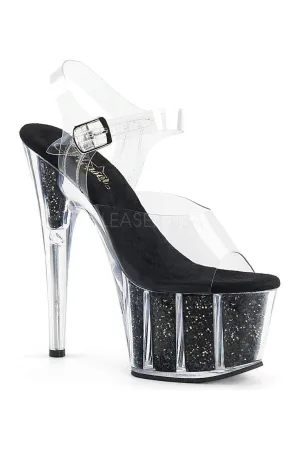 ADORE-708G Platform Sandal  | Clear Vinyl