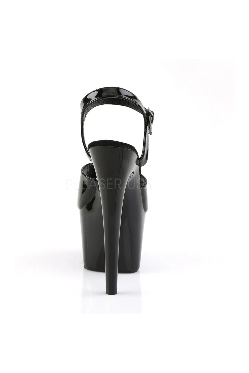 ADORE-709 Platform Sandal  | Black Patent