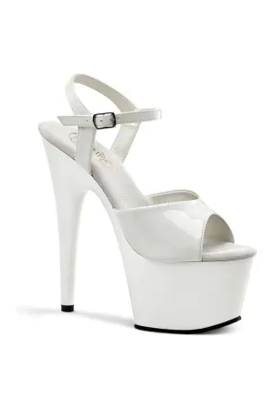 ADORE-709 Platform Sandal  | White Patent