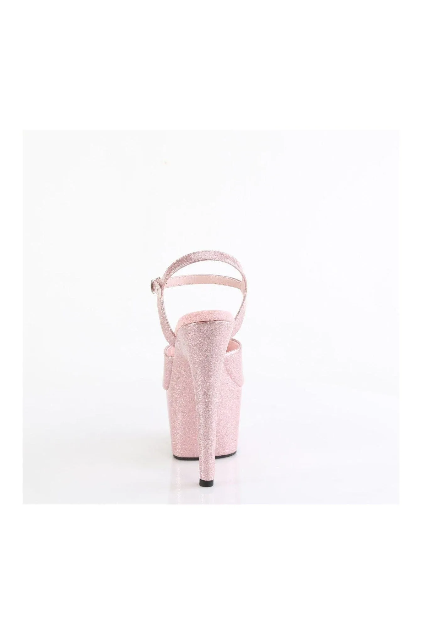 ADORE-709GP Pink Glitter Patent Sandal