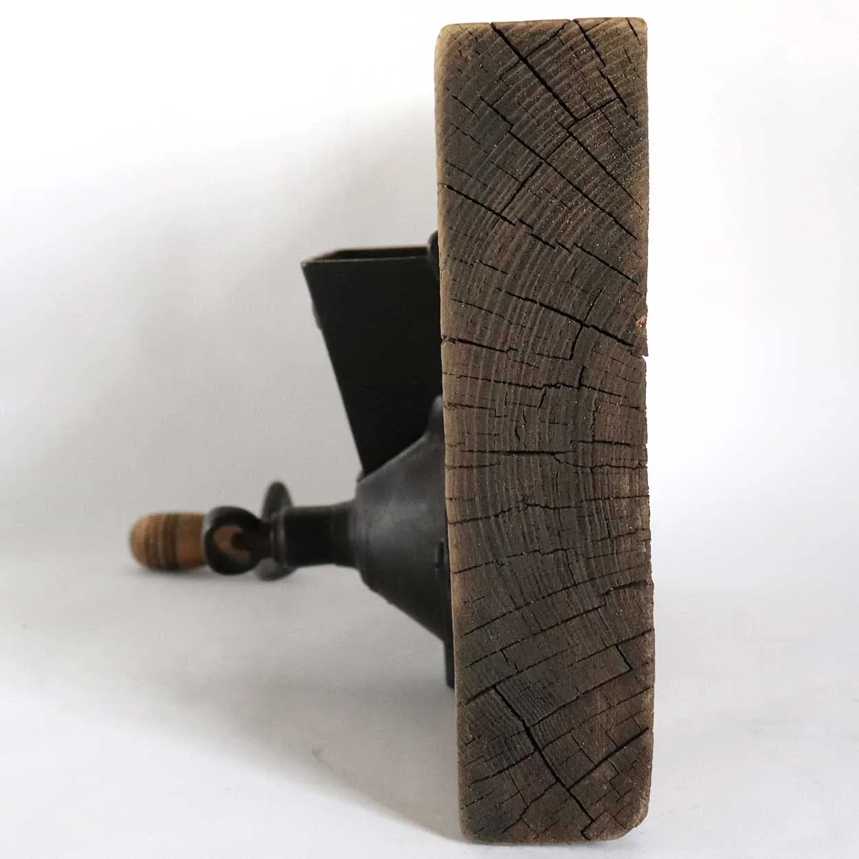 American Arcade Cast Iron and Wood Favorite No. 7 Wall Mount Coffee Grinder