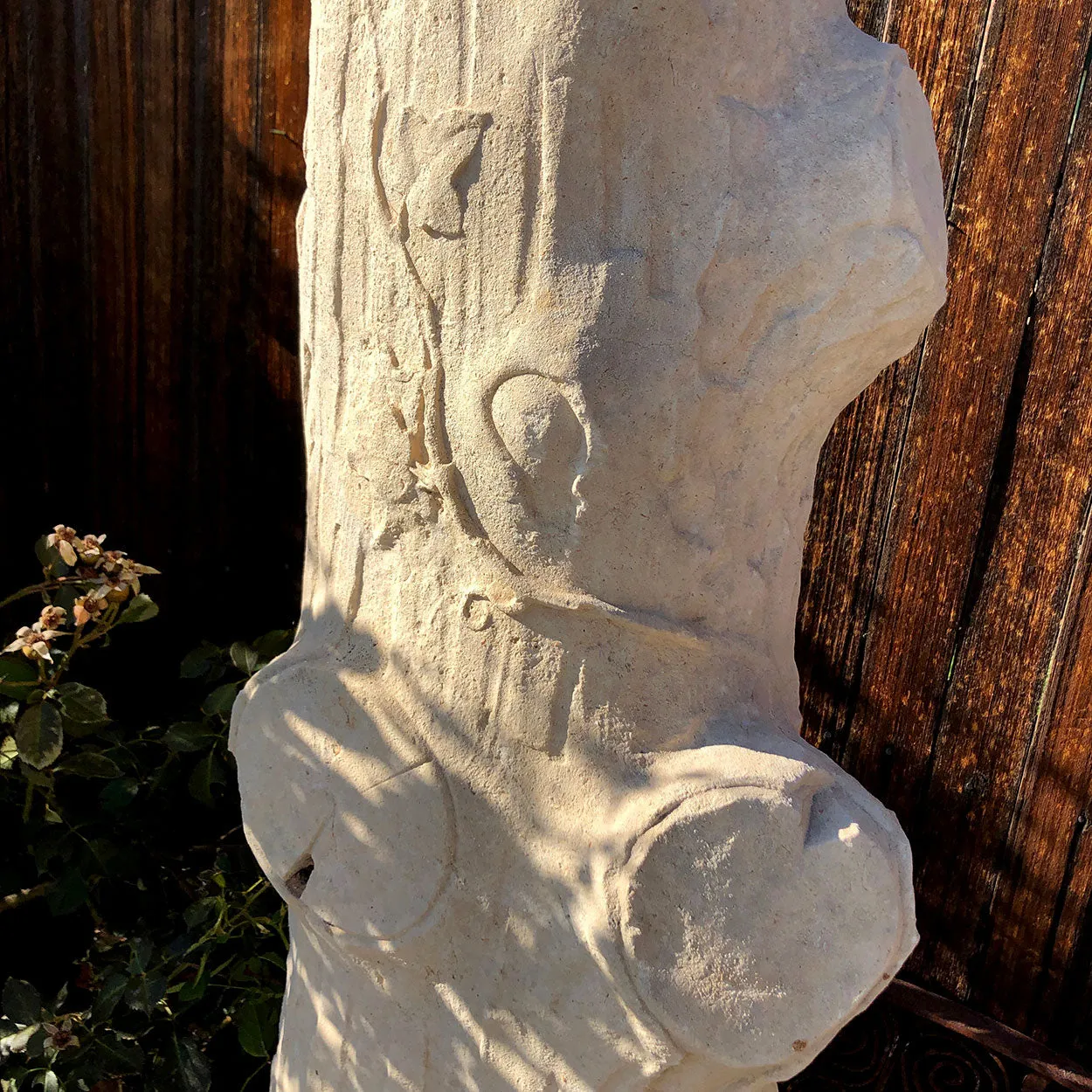American Stone Faux Bois Tree Model Garden Sculpture