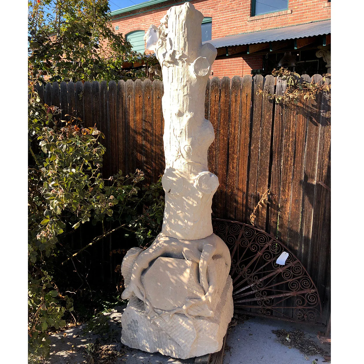 American Stone Faux Bois Tree Model Garden Sculpture