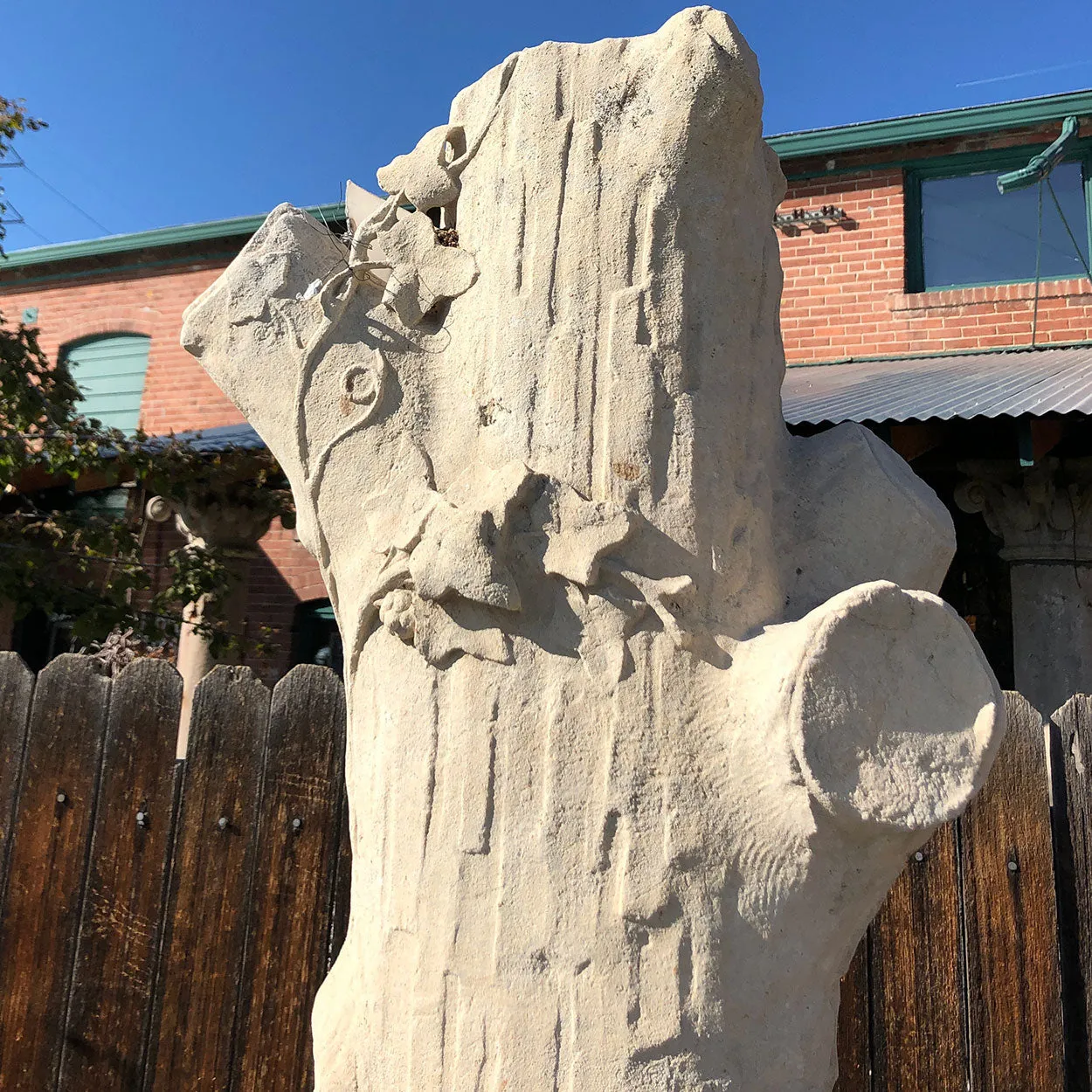 American Stone Faux Bois Tree Model Garden Sculpture