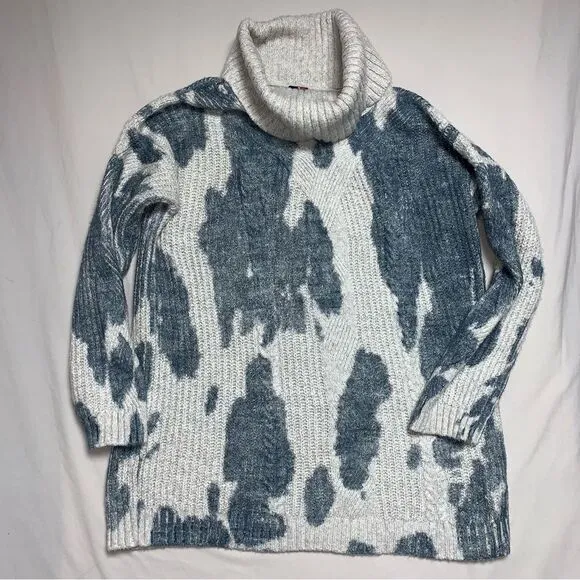 Anthropologie Pilcro White Sweater Women’s L Cowl Neck Oversized Cozy Soft Fall
