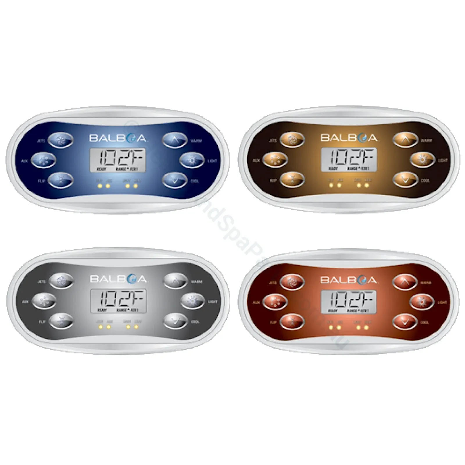 Balboa TP600 Touchpad Overlay Sticker Decals - 6 button