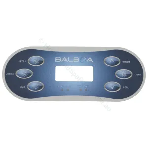 Balboa TP600 Touchpad Overlay Sticker Decals - 6 button