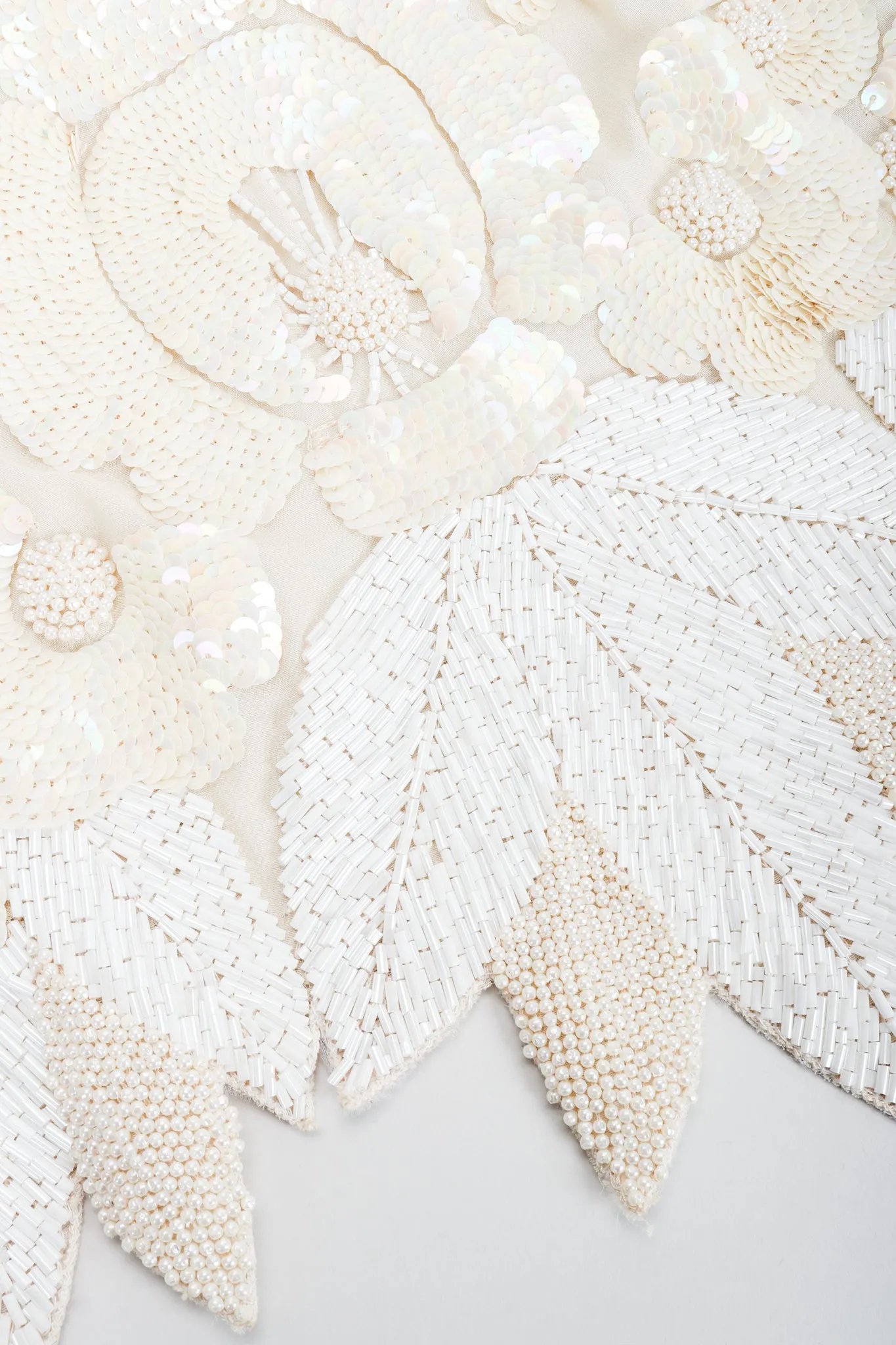 Beaded Appliqué Top & Skirt Set