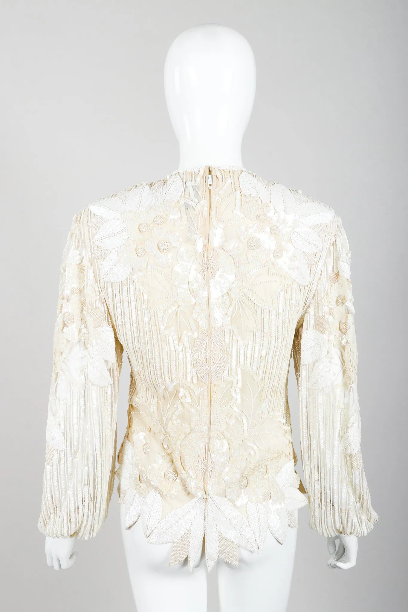 Beaded Appliqué Top & Skirt Set