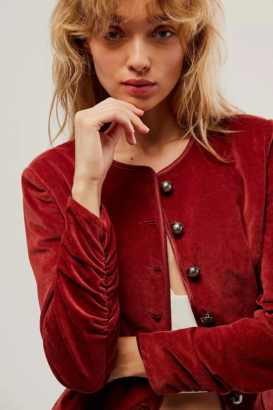 BECKY JACKET-GARNET
