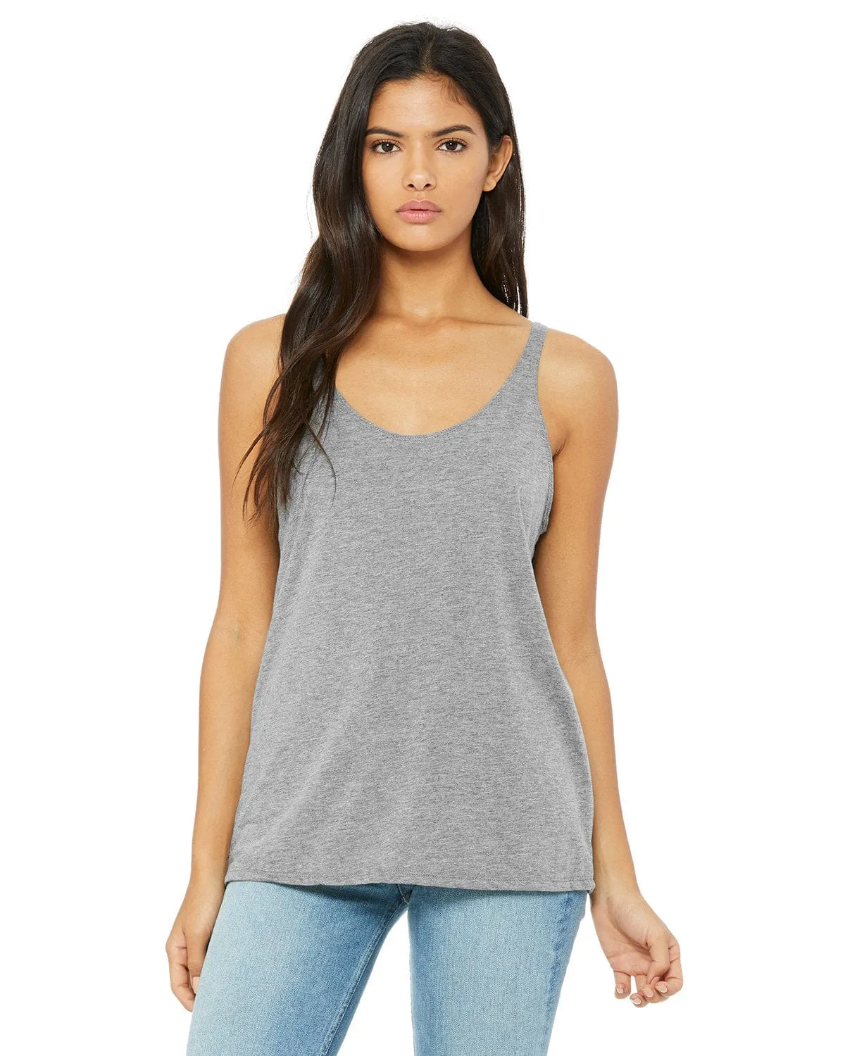Bella Canvas Ladies Slouchy Tank | Athletic Hthr