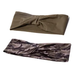 BelleSPORT Headwrap Set - Olive Camo