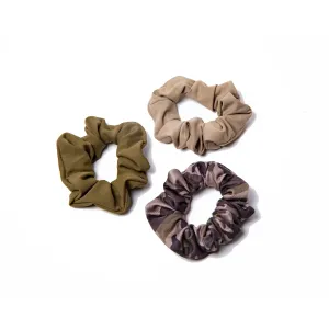 BelleSPORT Scrunchie Set - Olive Camo