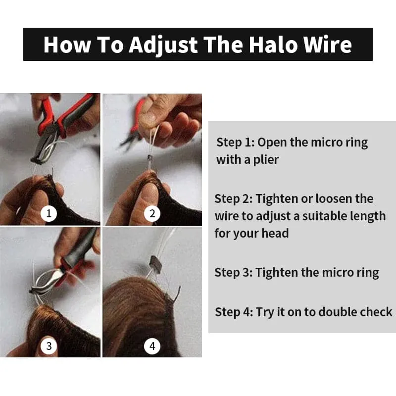Black Halo Human Hair Extension Light Volume