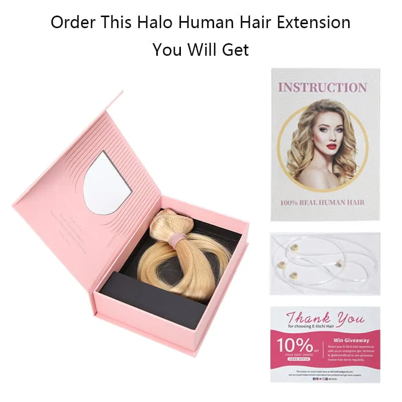 Black Halo Human Hair Extension Light Volume