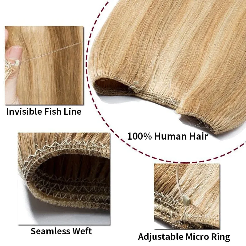 Black Halo Human Hair Extension Light Volume