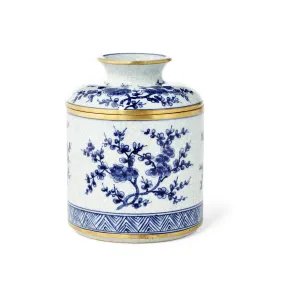 Blue & White Blossom Tissue Box