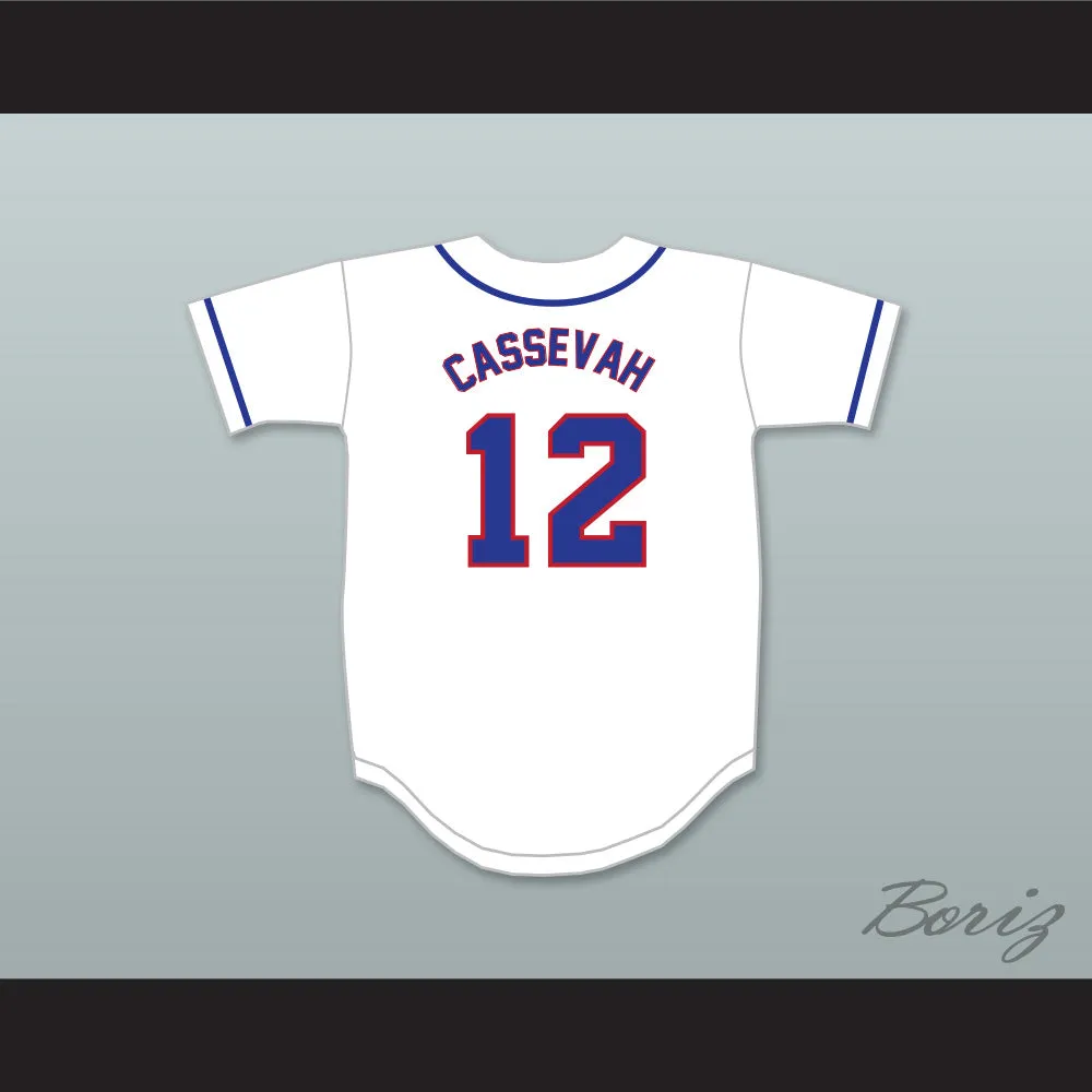 Bobby Cassevah 12 Pace Athletic and Recreation Association White Baseball Jersey 2