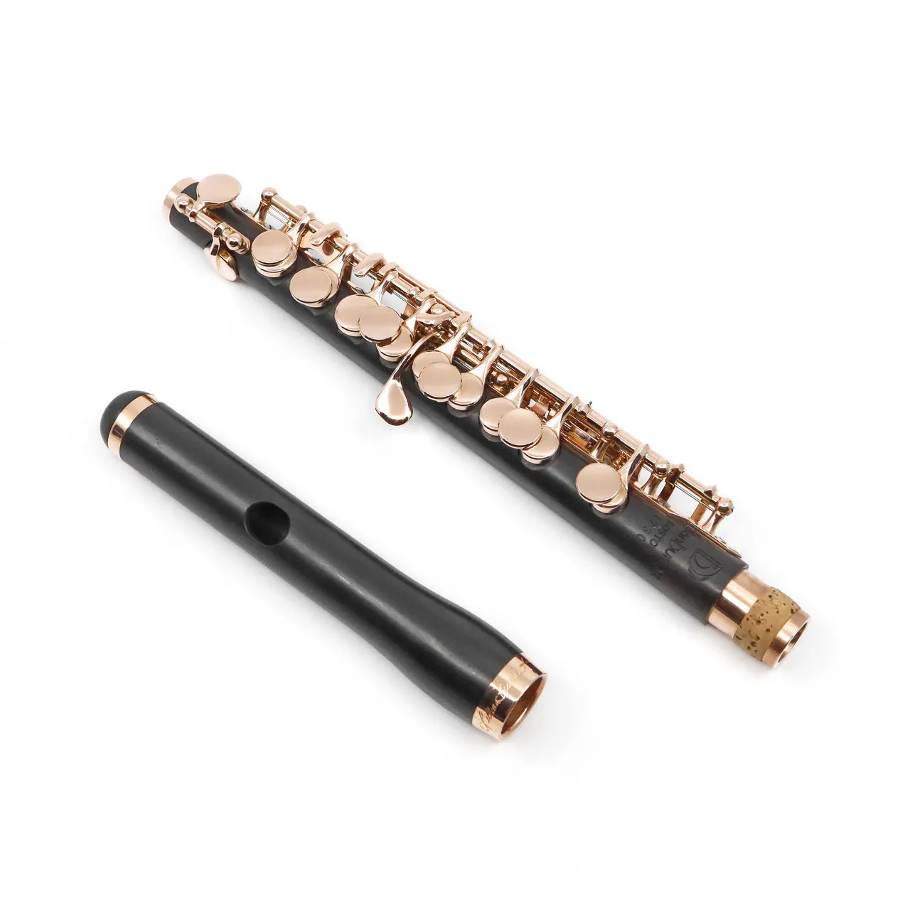 Burkart Deluxe Piccolo 14K Gold Tenon and Mechanism - New