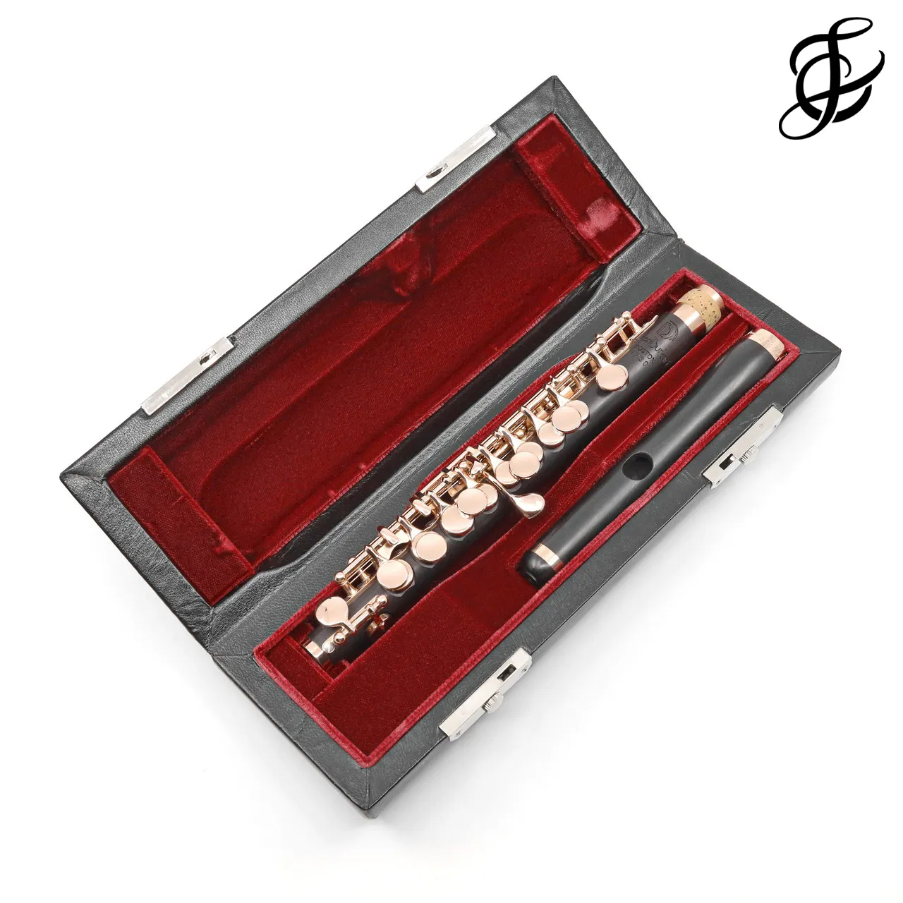 Burkart Deluxe Piccolo 14K Gold Tenon and Mechanism - New