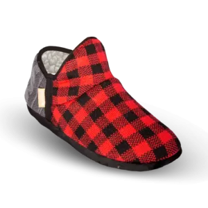 Cable Knit Slippers | Lumberjack Red Brodie
