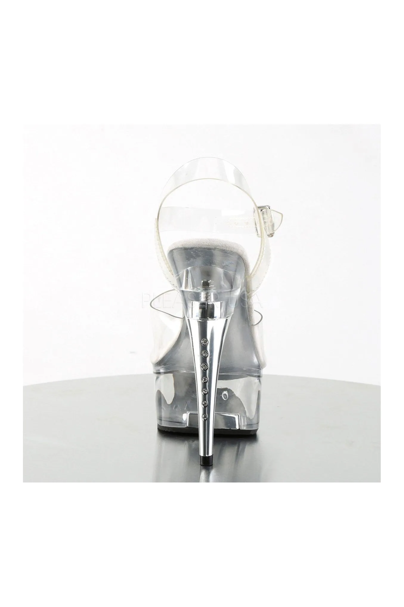 CAPTIVA-608 Platform Sandal  | Clear Vinyl