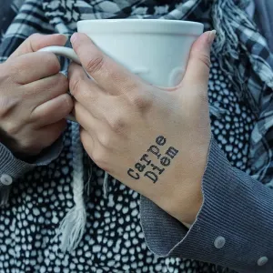 Carpe Diem Manifestation Tattoo