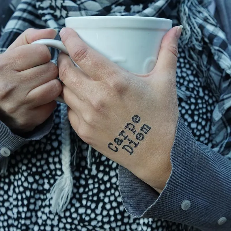 Carpe Diem Manifestation Tattoo
