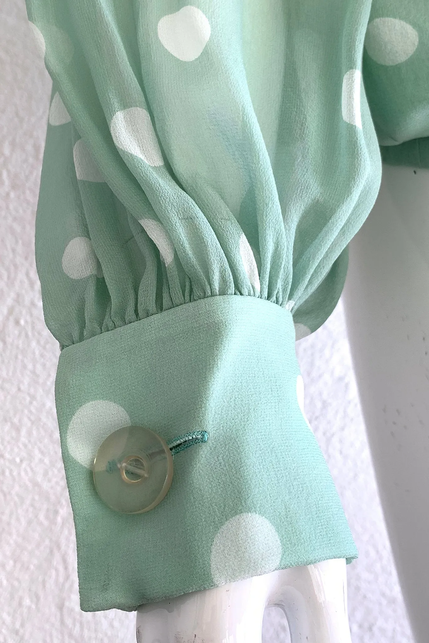 Chiffon Dot Blouse & Tie