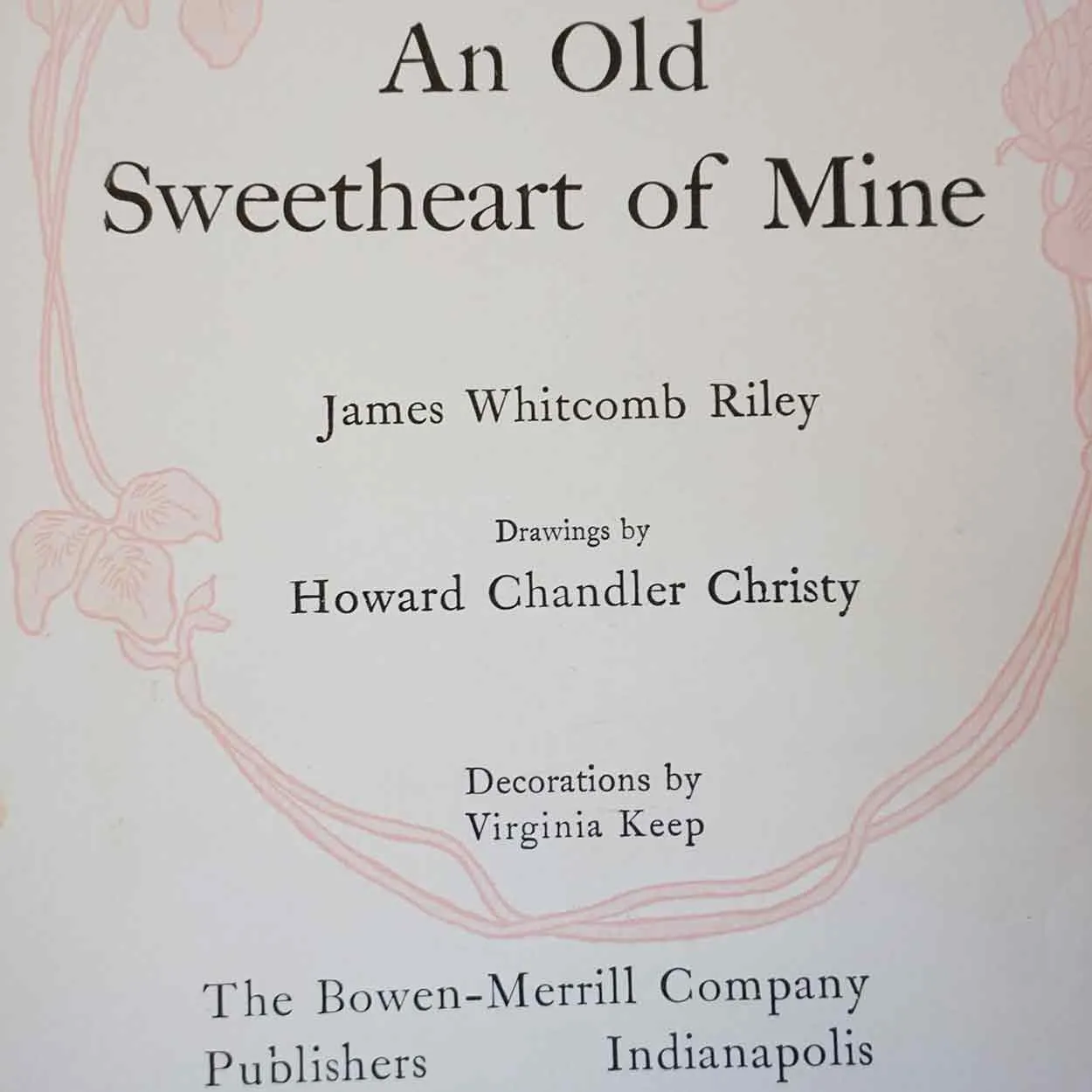Collection of Five American JAMES WHITCOMB RILEY Poetry Books