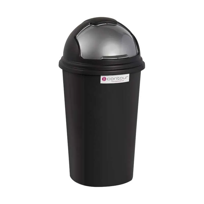 Contour Bin Round 25ℓ Black P3036