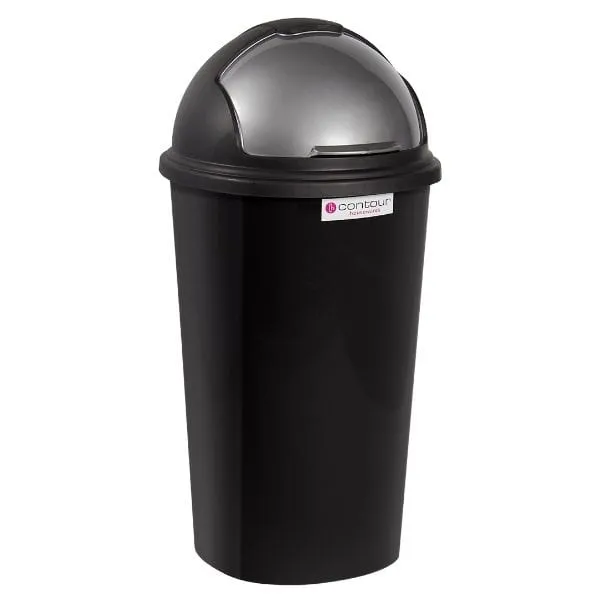 Contour Bin Round 50ℓ Black P3037