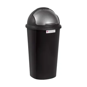 Contour Bin Round 50ℓ Black P3037