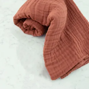 Cozy 4-Layer Organic Cotton Muslin Gauze Blanket