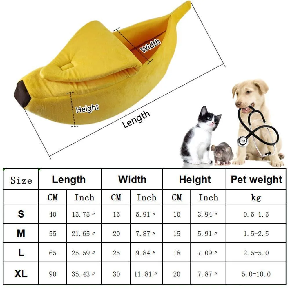 Cozy Banana Pet Bed