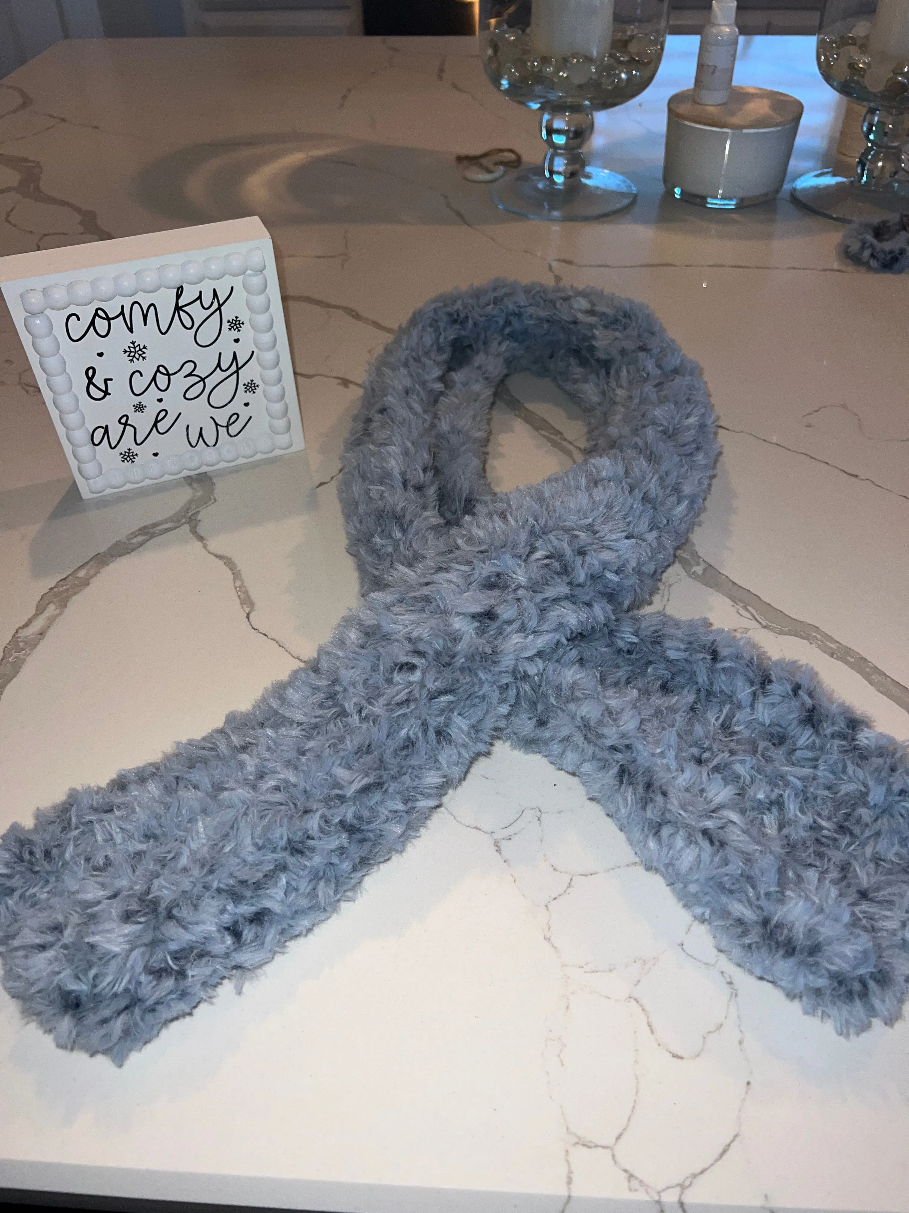 Cozy Blue Scarf